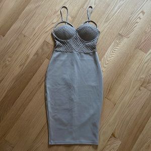AX Paris Grey Midi Dress